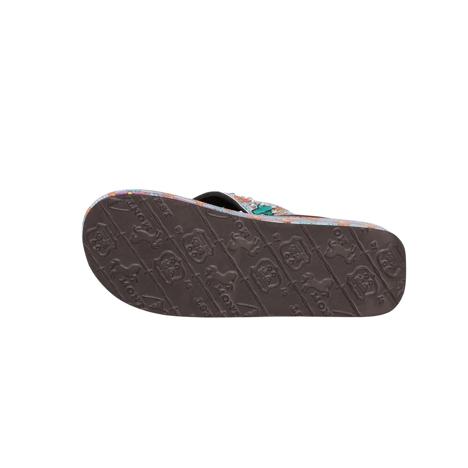 SEF19-S001 Montana West Cactus Print Flip Flops By Case (12 Pairs/Case)