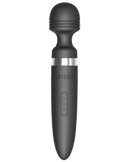 Shibari Deluxe Mega Rechargeable Wand - Black