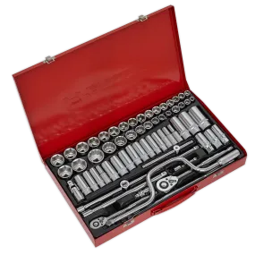 Socket Set 64pc 3/8" & 1/2"Sq Drive 6pt WallDrive¨ - Metric/Imperial