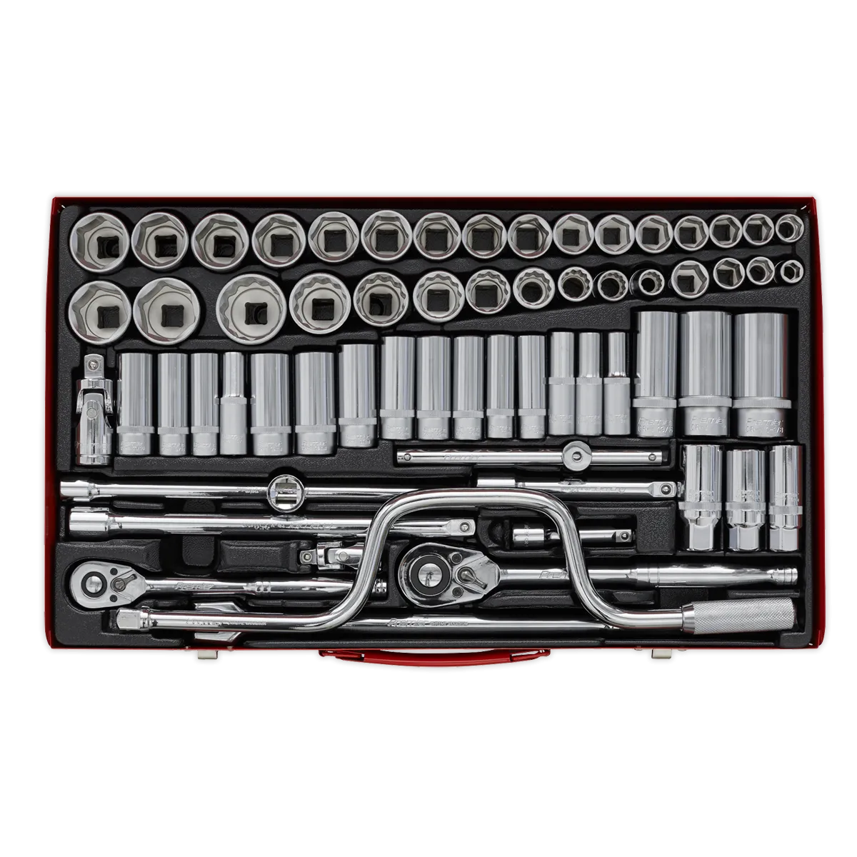 Socket Set 64pc 3/8" & 1/2"Sq Drive 6pt WallDrive¨ - Metric/Imperial