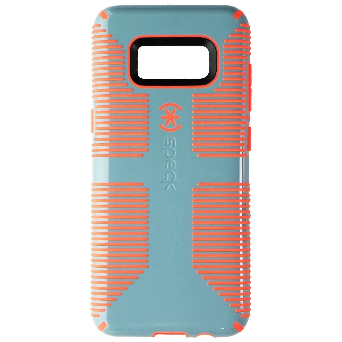 Speck CandyShell Grip Series Case for Samsung Galaxy S8 - Gray/Warning Orange