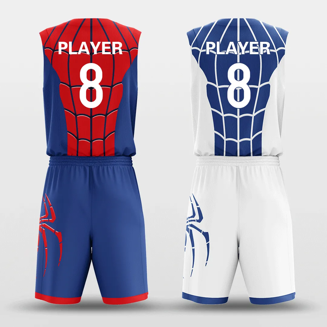 Spiderman - Customized Reversible Sublimated Basketball Set