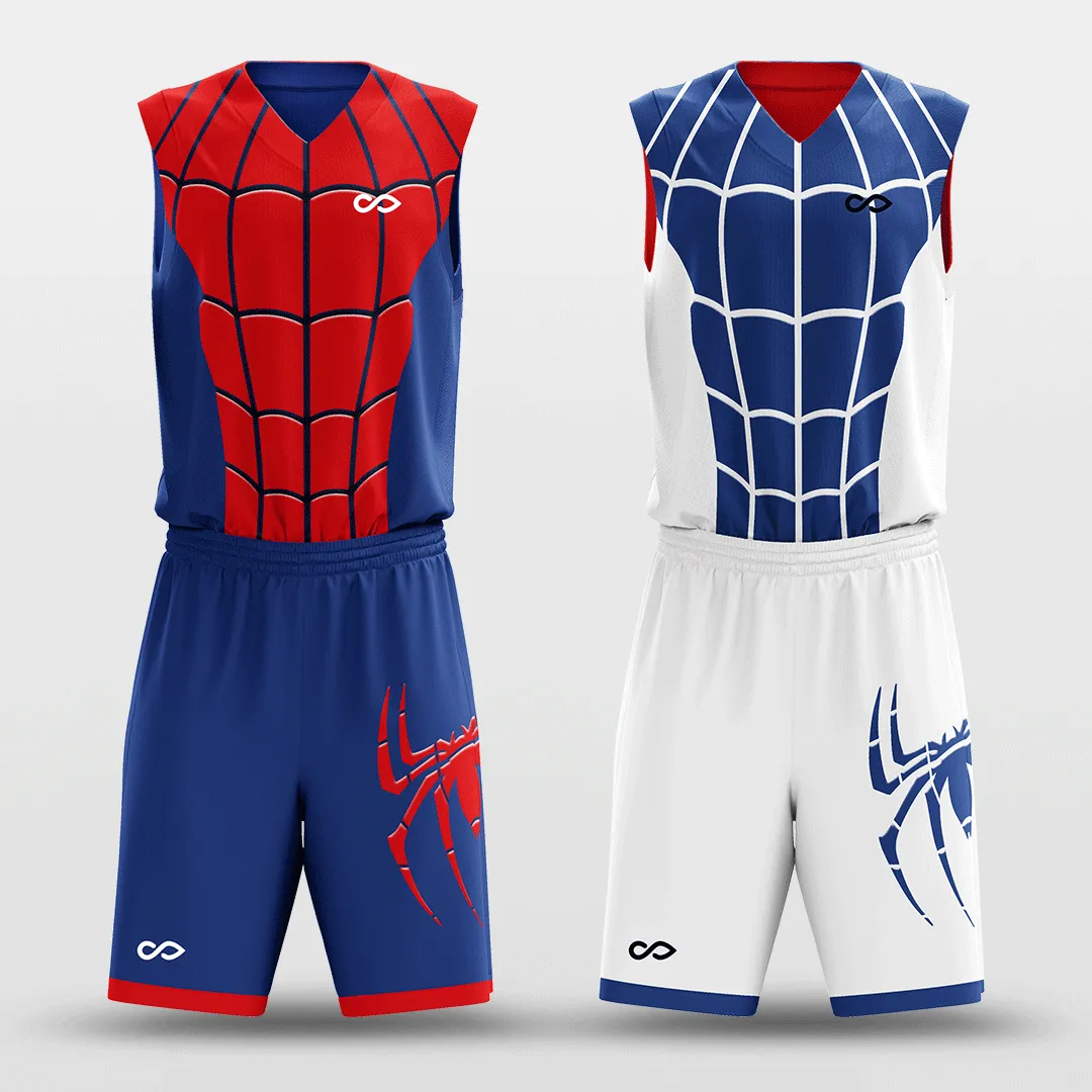 Spiderman - Customized Reversible Sublimated Basketball Set