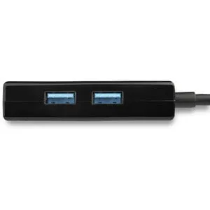 StarTech.com USB 3.0 to Gigabit Network Adapter with Built-In 2-Port USB Hub - USB 3.0 - 3 Port(s) - 1 - Twisted Pair - 10/100/1000Base-T - Desktop