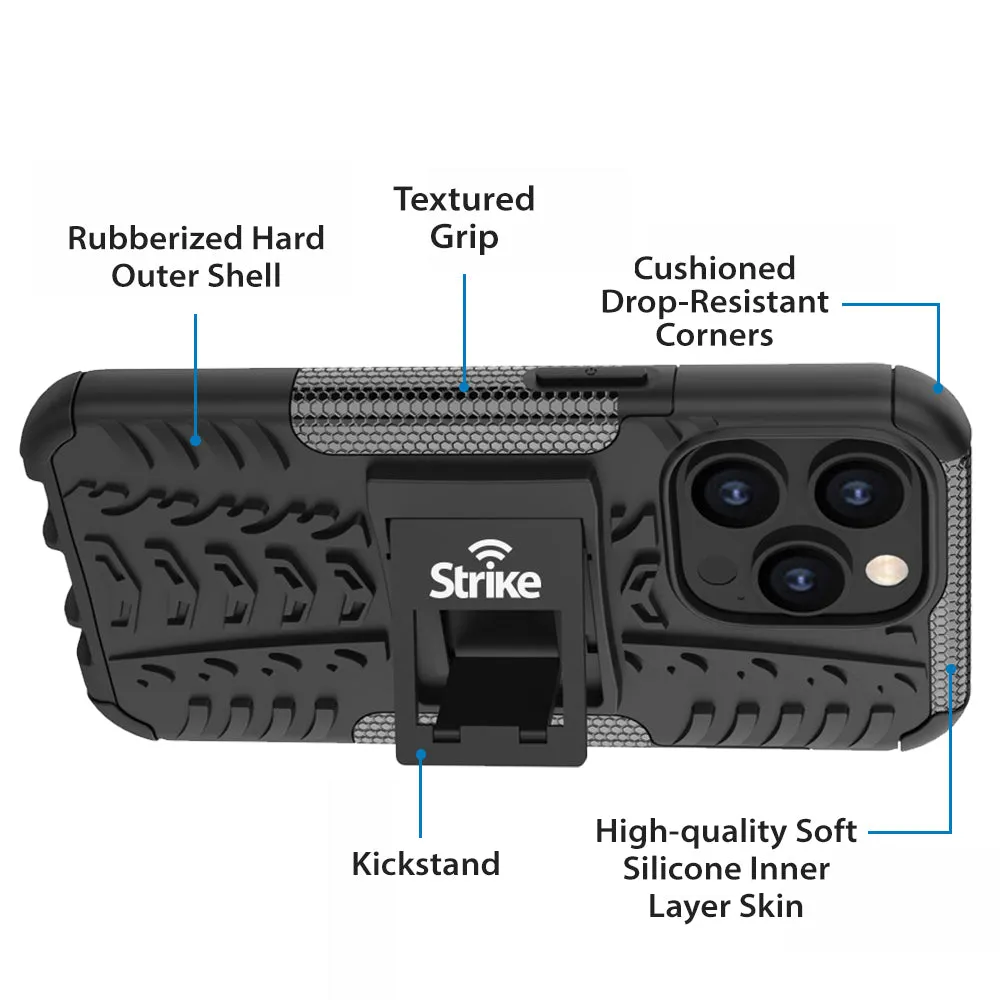 Strike Rugged Case for Apple iPhone 14 Pro (Black)