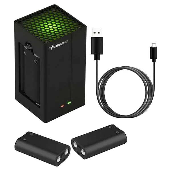 Subsonic Dual Power Pack Charging Kit - Black | 701956