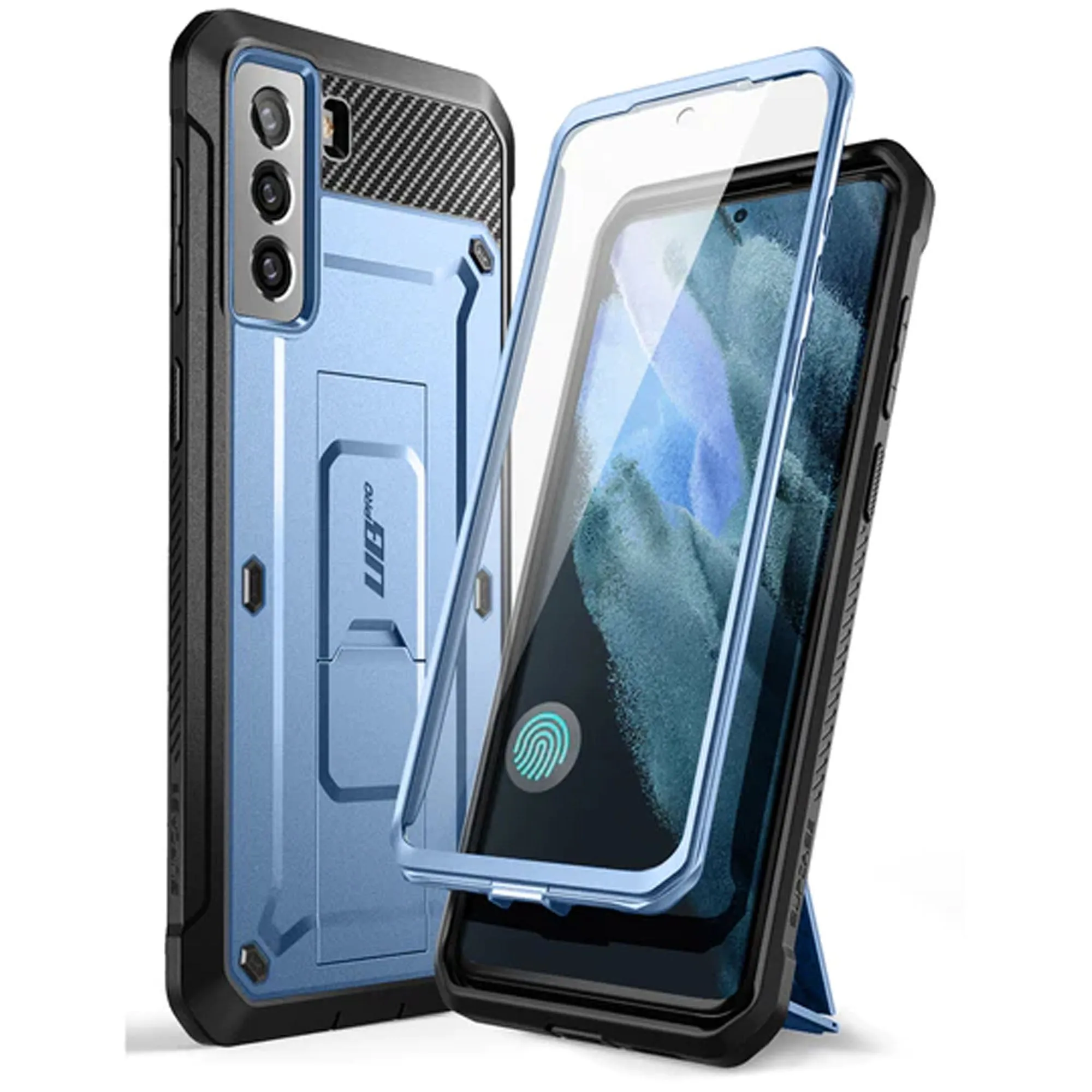 Supcase Unicorn Beetle Pro Rugged Case for Samsung Galaxy S21 - Metallic Blue (Barcode: 843439135932 )