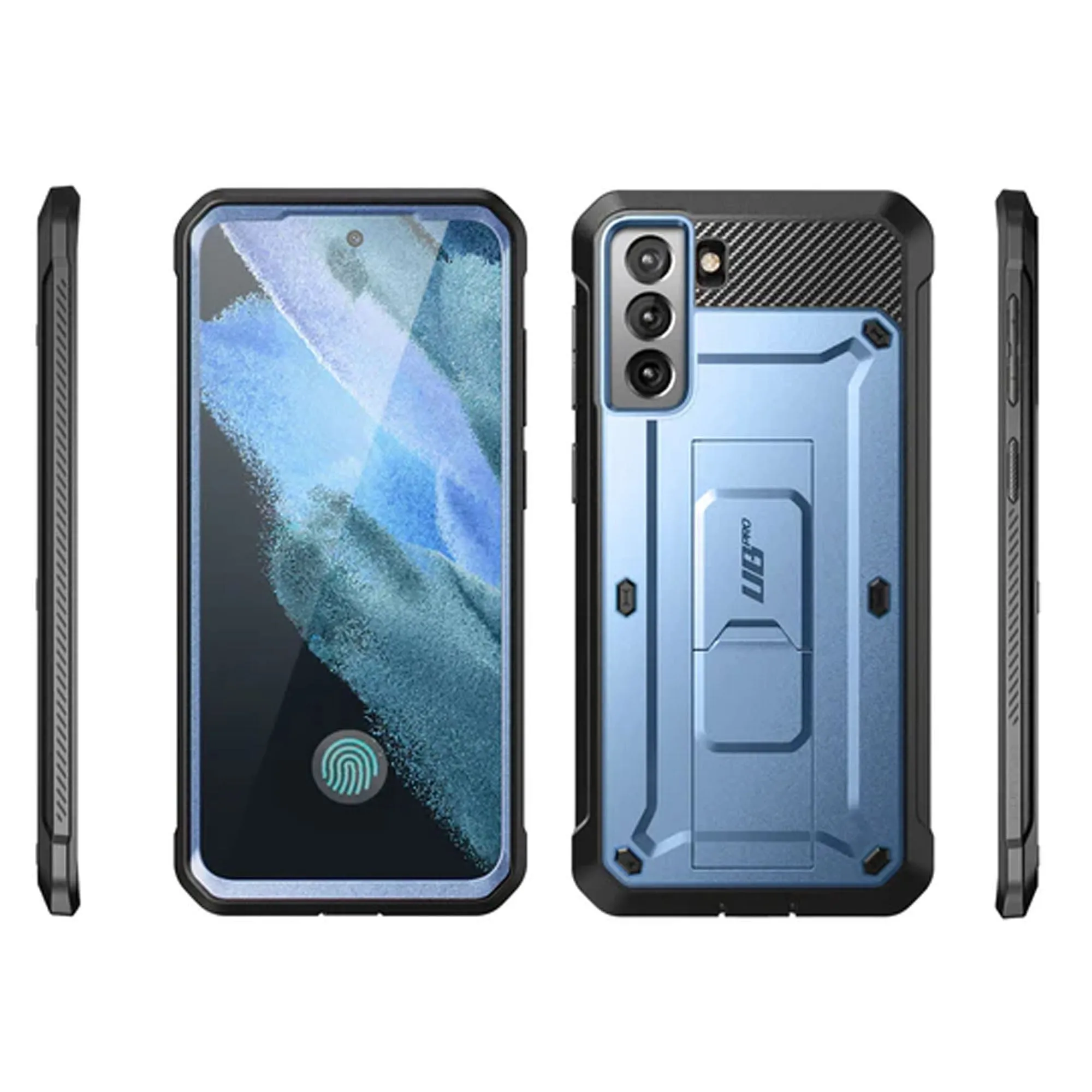 Supcase Unicorn Beetle Pro Rugged Case for Samsung Galaxy S21 - Metallic Blue (Barcode: 843439135932 )