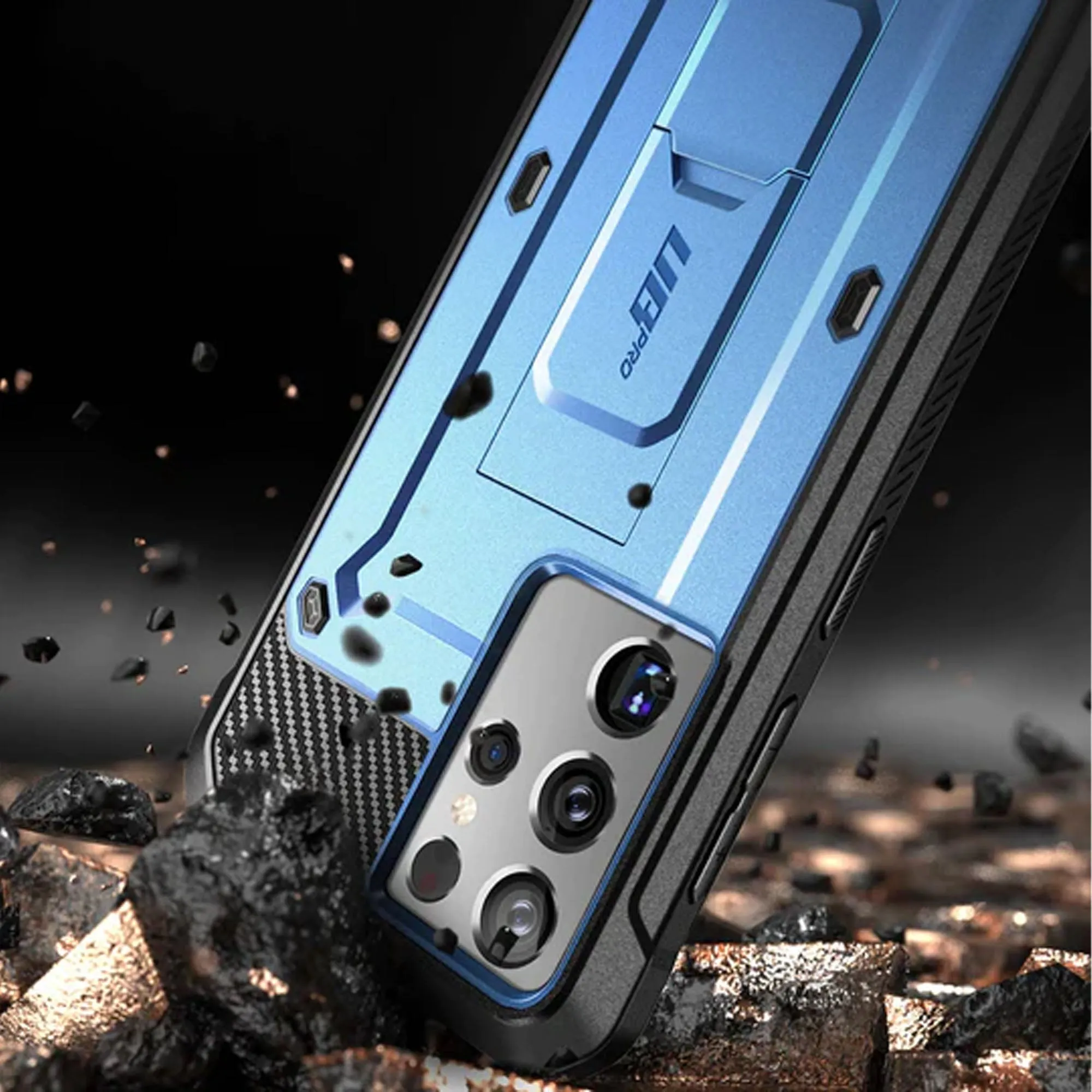 Supcase Unicorn Beetle Pro Rugged Case for Samsung Galaxy S21 - Metallic Blue (Barcode: 843439135932 )