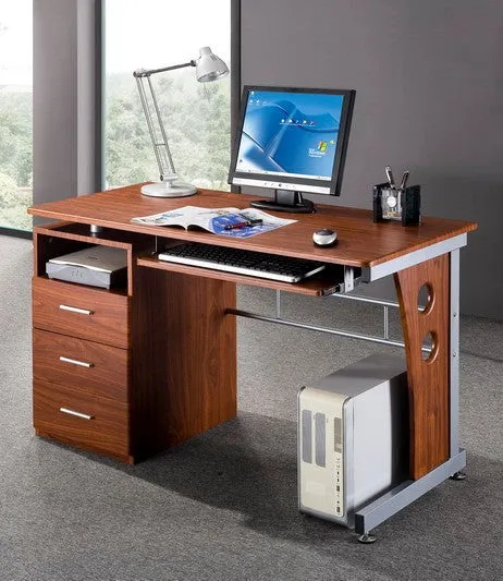 Techni Mobili Computer Desk with Storage in Different Colors