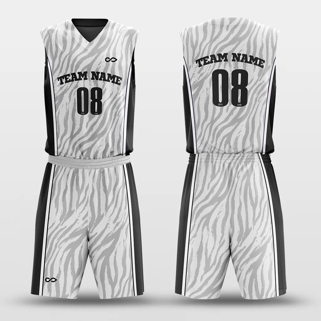 Tiger Stripes 2 - Customized Reversible Sublimated Basketball Set