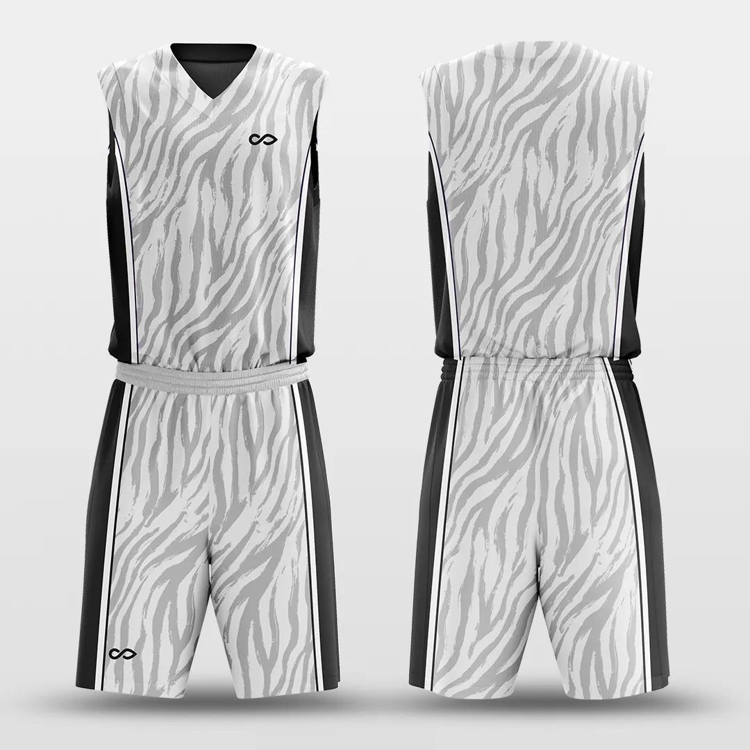 Tiger Stripes 2 - Customized Reversible Sublimated Basketball Set