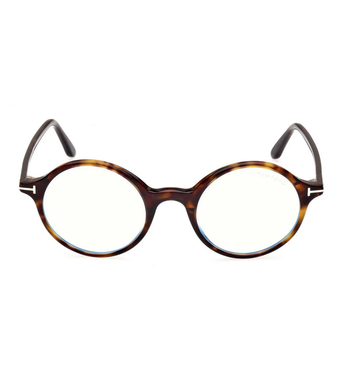 Tom Ford Men's Dark Havana Round Optical Frame