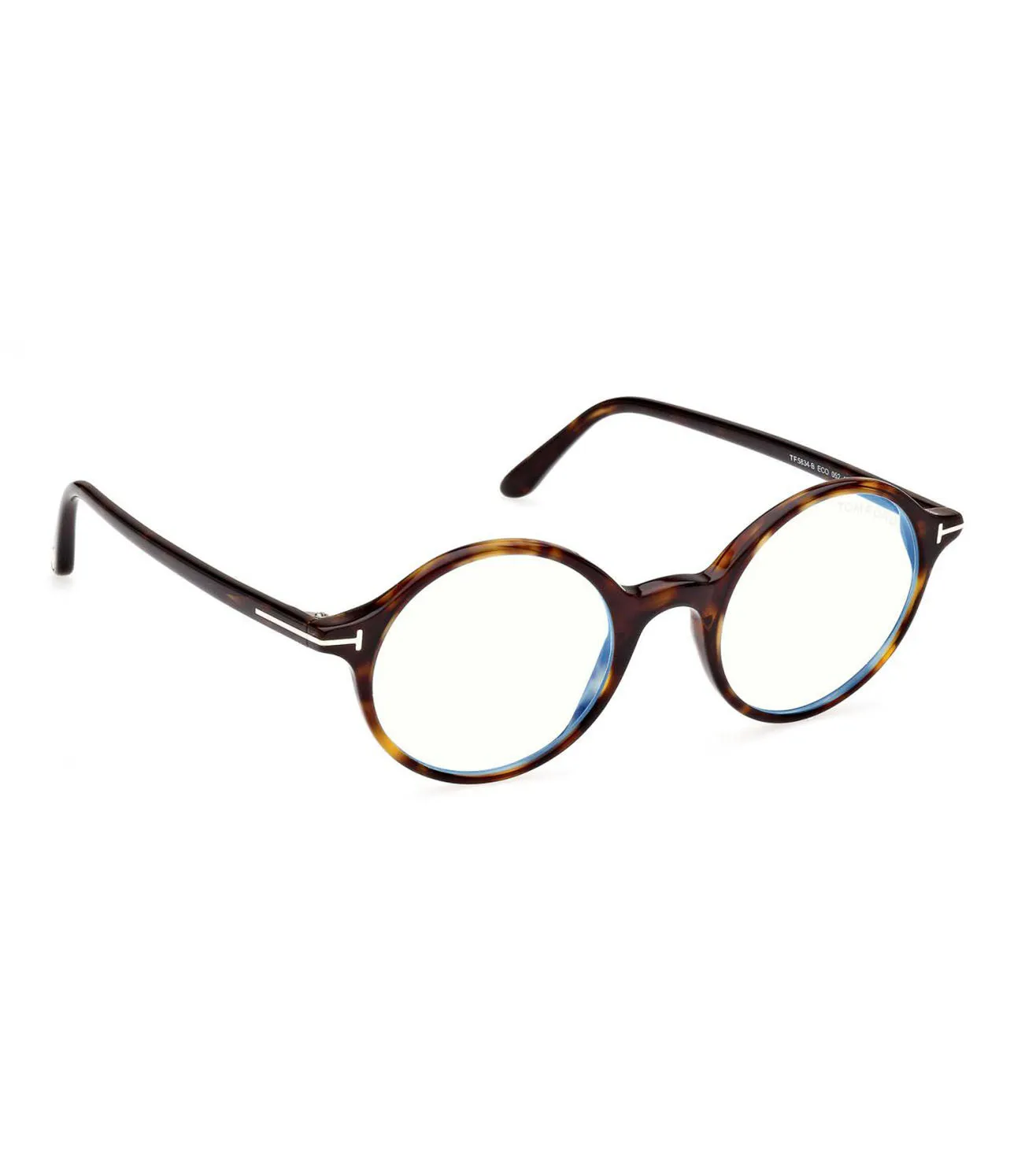 Tom Ford Men's Dark Havana Round Optical Frame