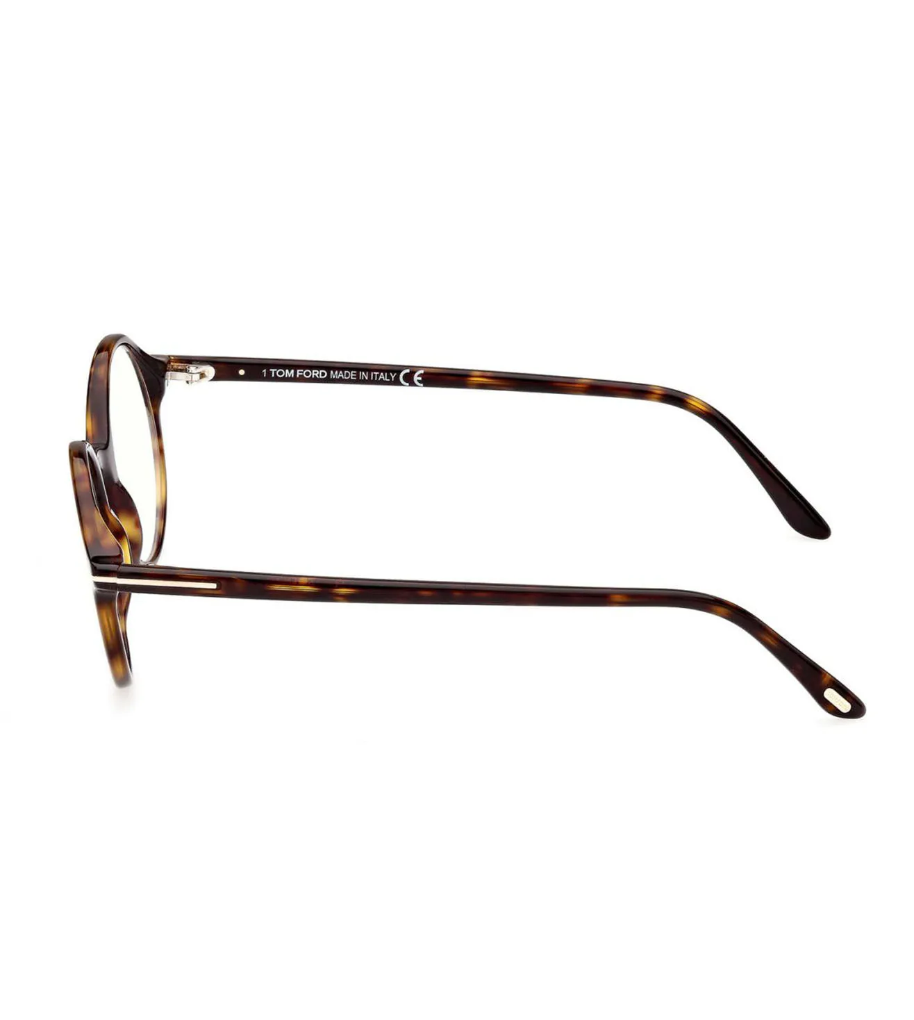 Tom Ford Men's Dark Havana Round Optical Frame