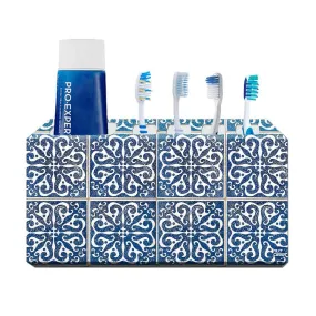 Toothbrush Holder Wall Mounted - Tiles Pattern