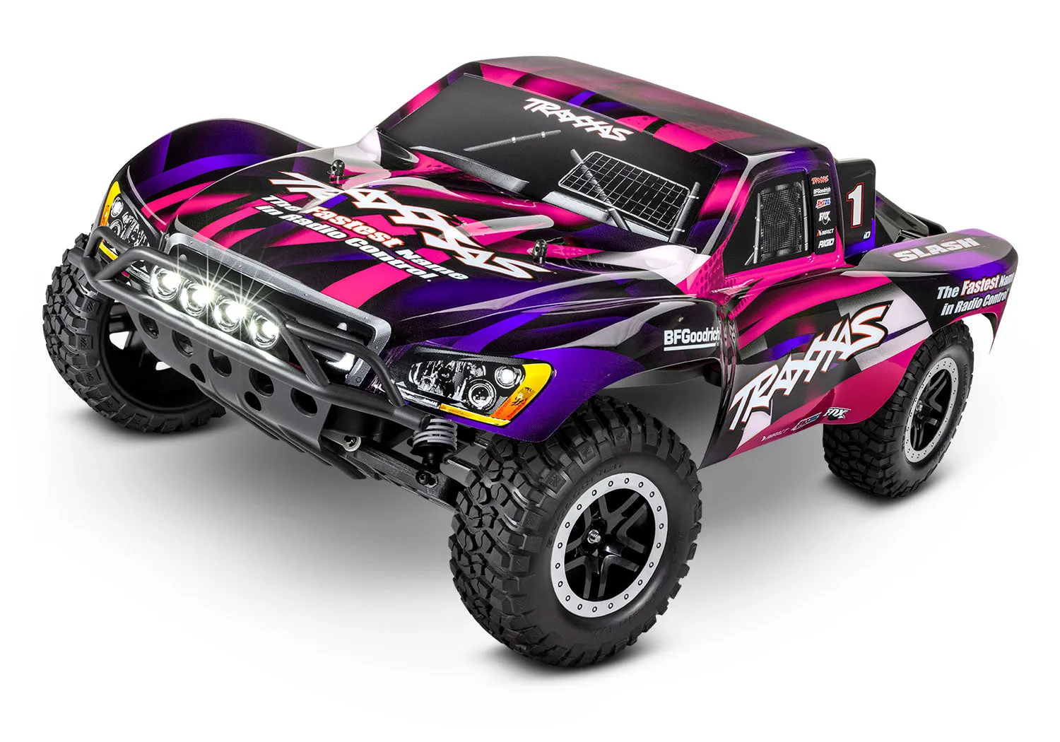 Traxxas Slash 1/10 Scale Short Course Truck 2WD with XL-5 ESC Led Lights Battery and Charger 58034-61