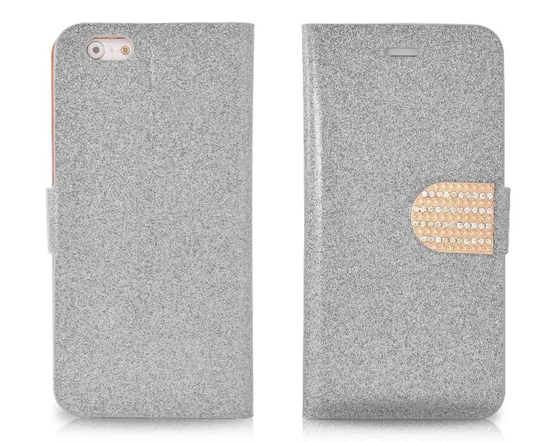 Twinkle Series iPhone 6 Plus Flip Leather Case (5.5 inches) - Silver