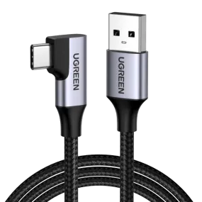 UGREEN 20289 Angled USB-C 3.0 Fast Charge Cable 0.5M