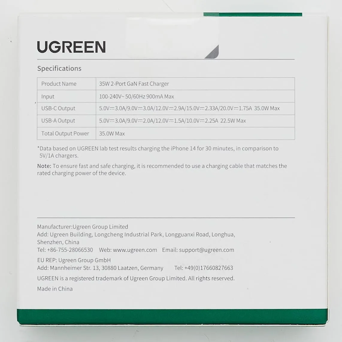 UGREEN Nexode 35W USB-C GaN Fast Charger