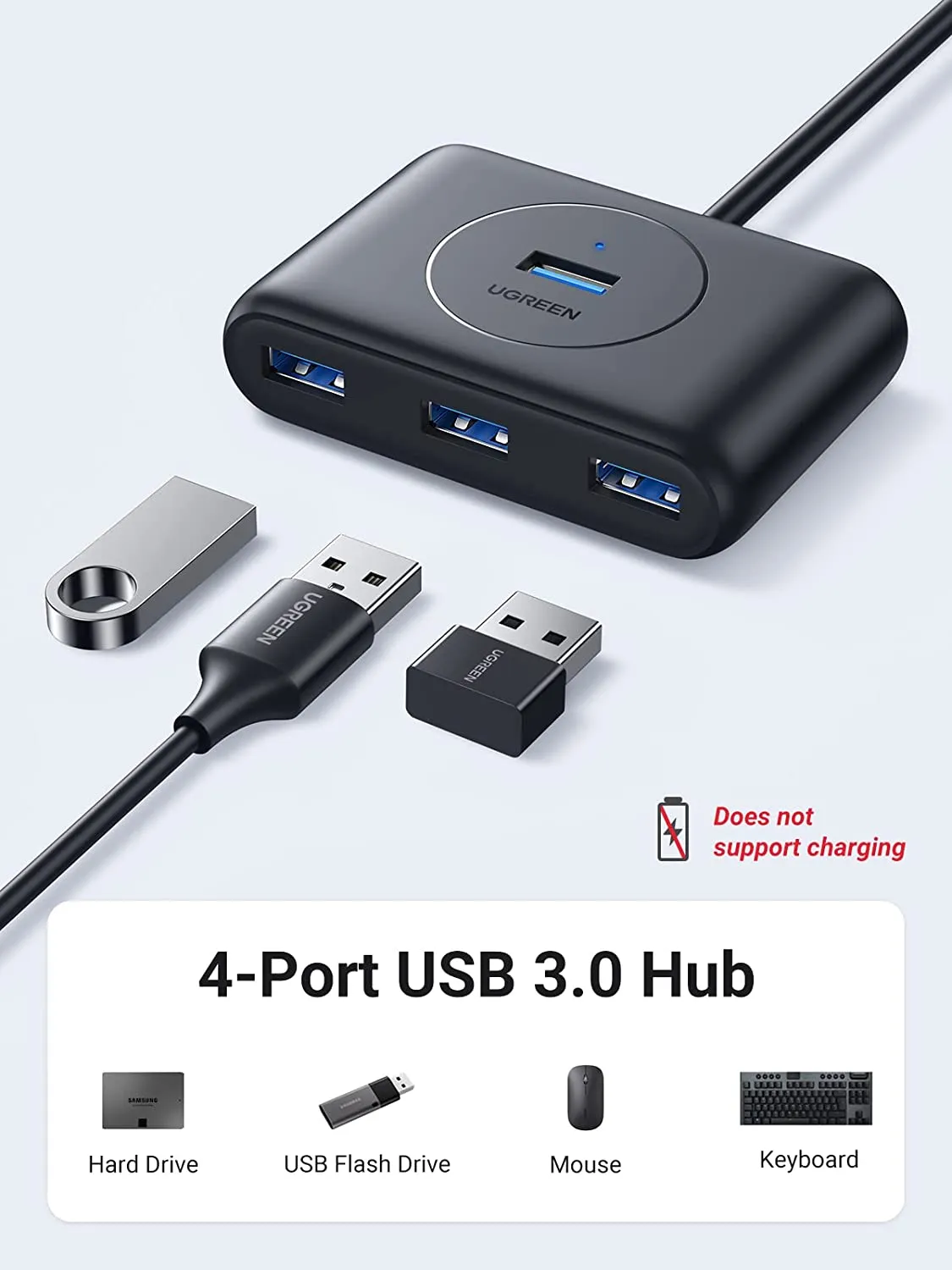 UGREEN USB 3.0 4 PORT HUB UP TO 5GB PS