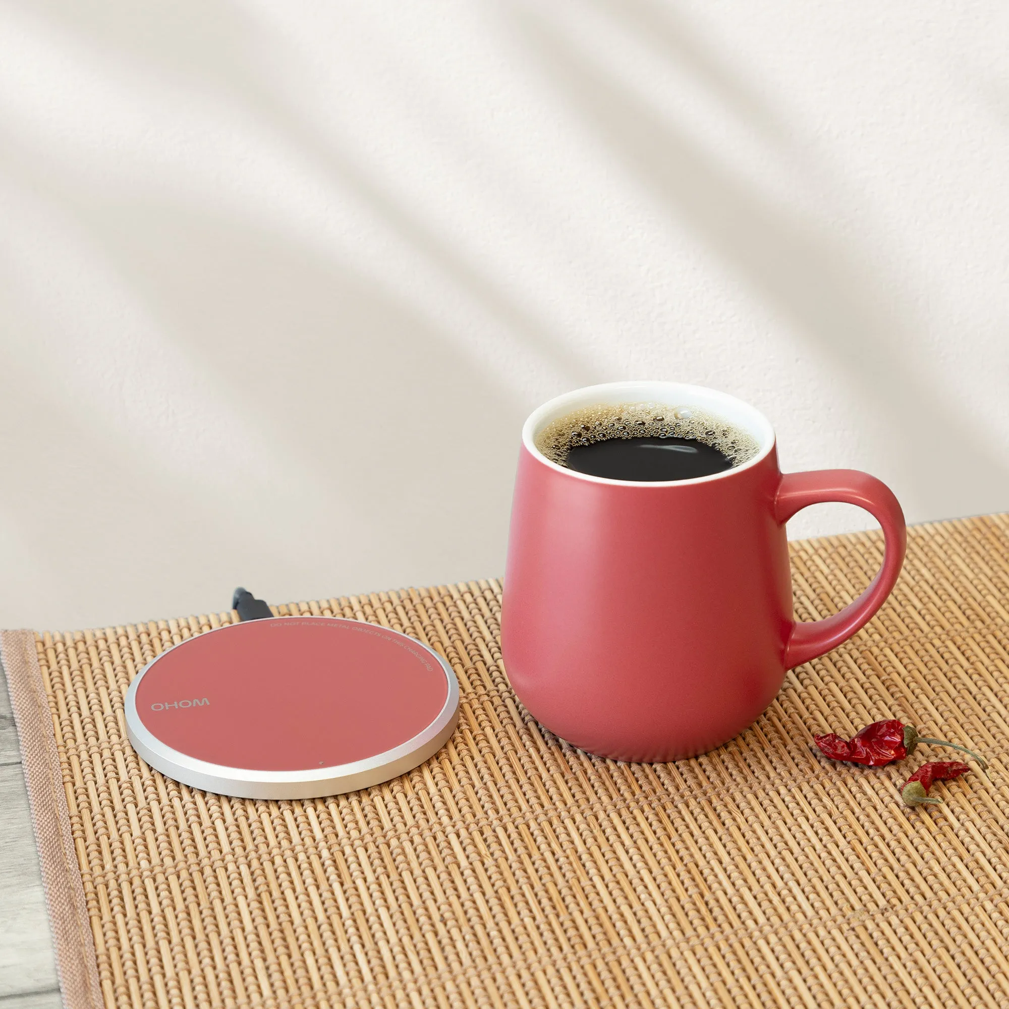 Ui Self-Heating Ceramic Mug & Wireless Charger