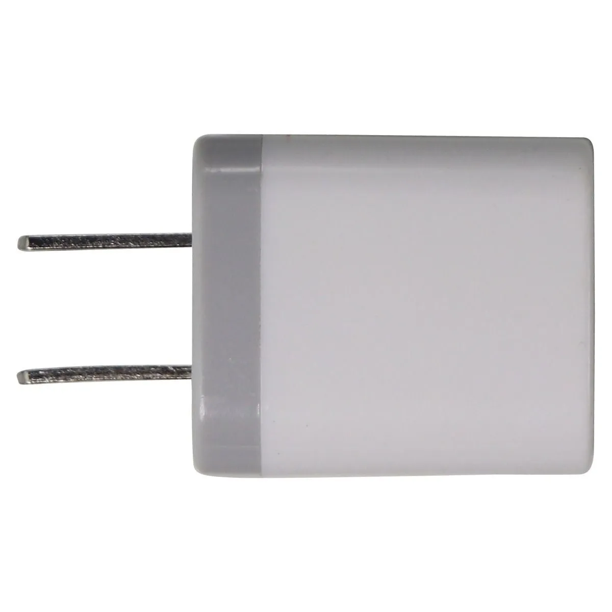 Universal (5V/1A) Single USB Wall Adapter Travel Charger - White/Gray