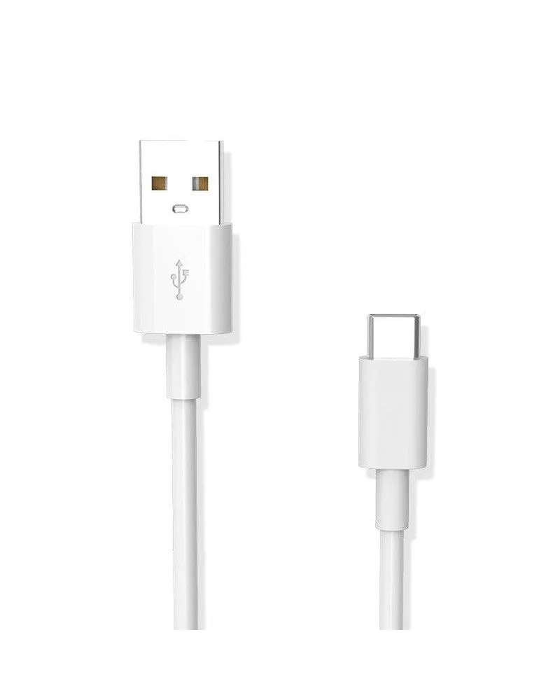 USB to USB-C Power Pod Charging Cord | White Cable