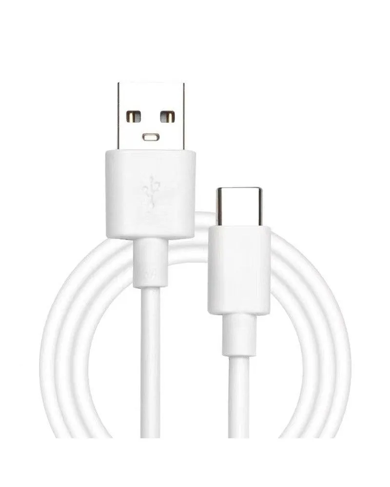 USB to USB-C Power Pod Charging Cord | White Cable