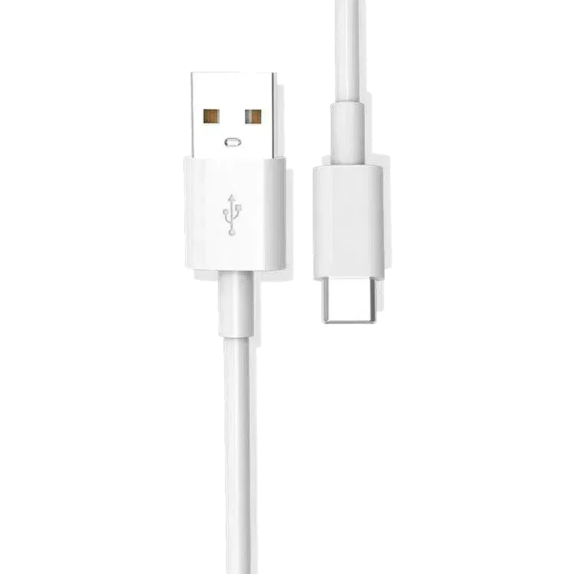 USB to USB-C Power Pod Charging Cord | White Cable