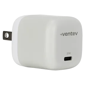 Ventev 20W ULTRAFAST USB C Universal Mini Wall Charger White by Ventev