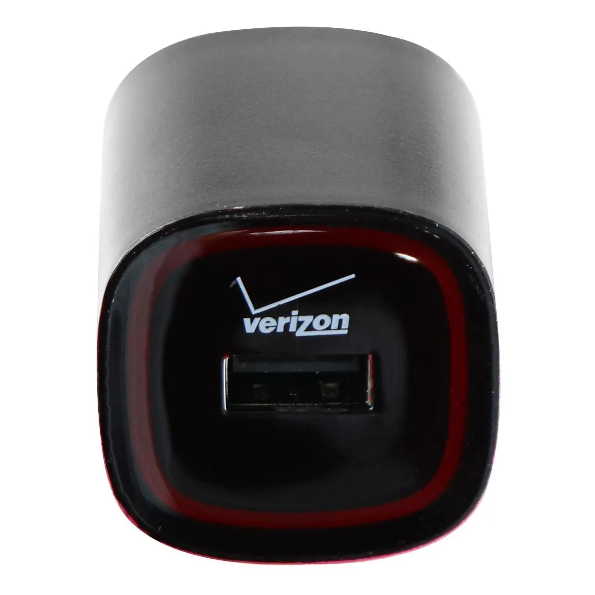 Verizon (5V/2.1) Single USB Wall Charger Power Adapter - Black/Red (580245A018)