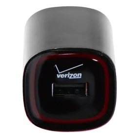 Verizon (5V/2.1) Single USB Wall Charger Power Adapter - Black/Red (580245A018)