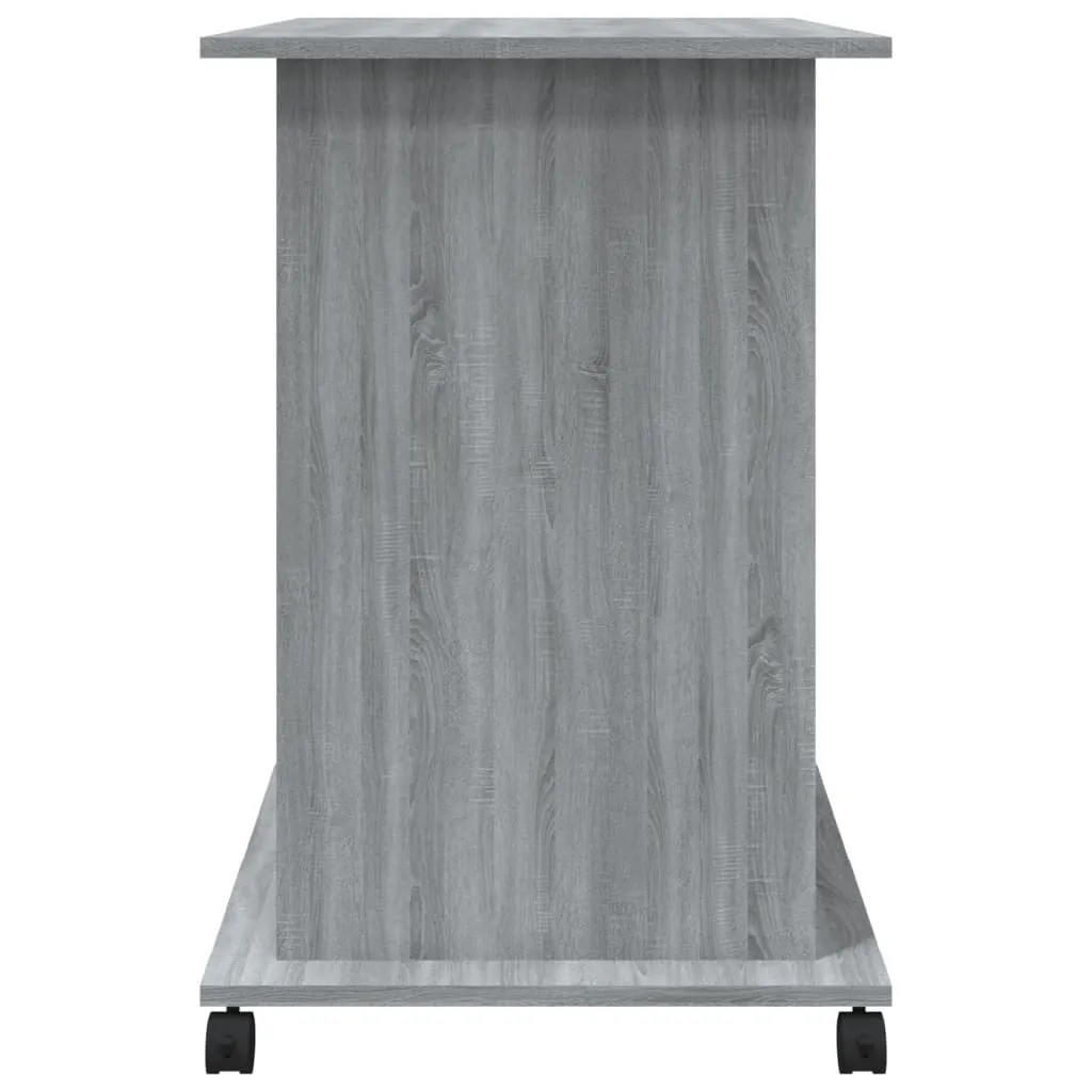 vidaXL Computer Desk Grey Sonoma 80x50x75 cm Engineered Wood