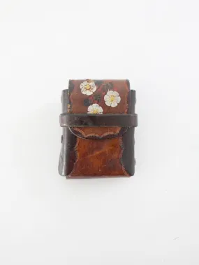 vintage 70s leather pouch