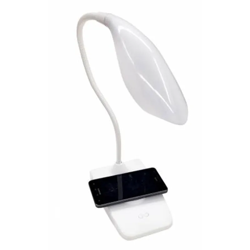 ViviLux Rechargeable Cordless LED Lamp with Wireless Charger & USB