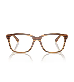 Vogue Women's Striped Havana Square Optical Frame