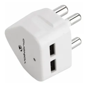 Volkano Double Usb Charger With 3pin