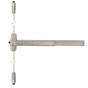 Von Duprin 9857EO 3 26D 3 Point Exit Bar, Exit Only, Satin Chrome Finish