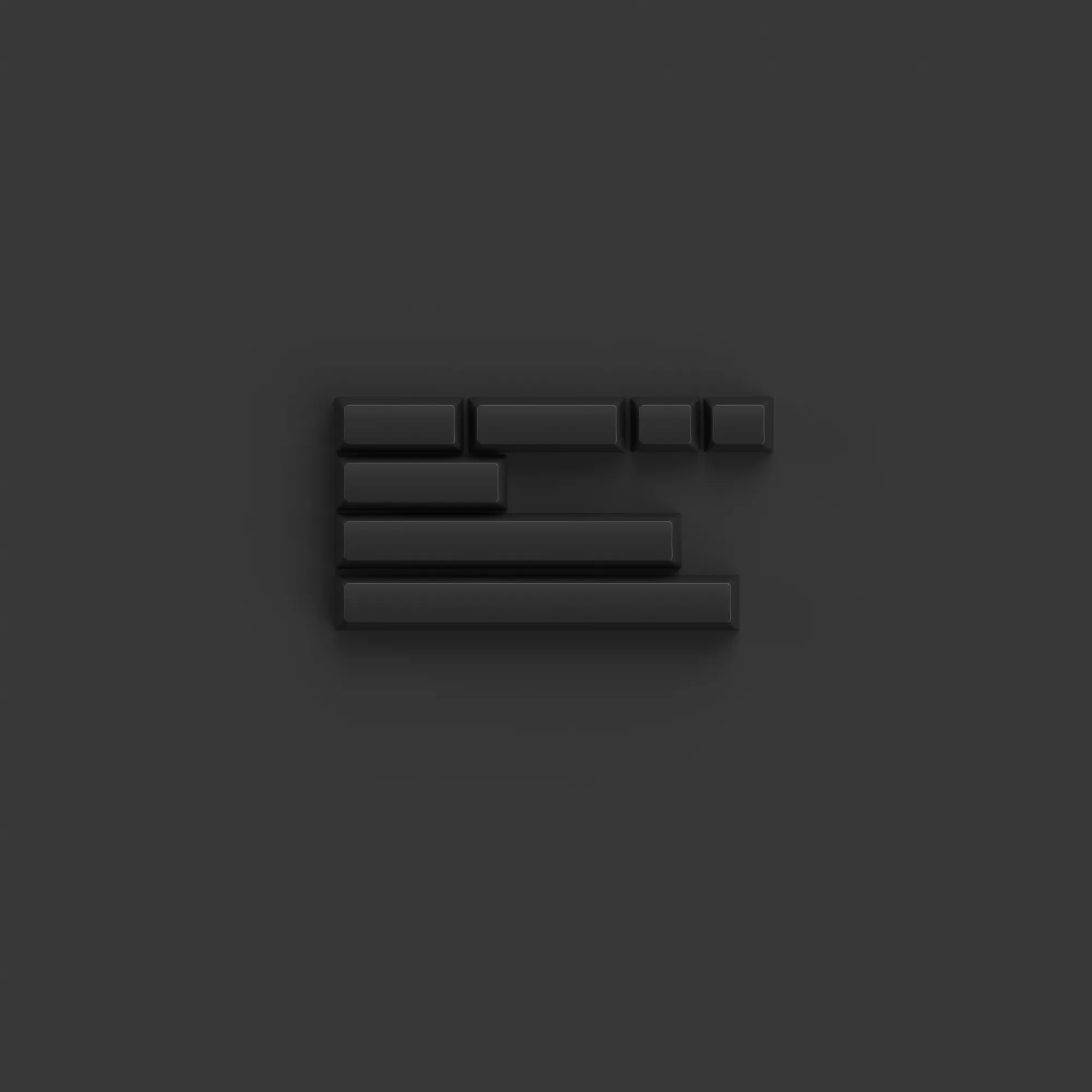 White on Black ABS SAL Keycap Set (195-Key)