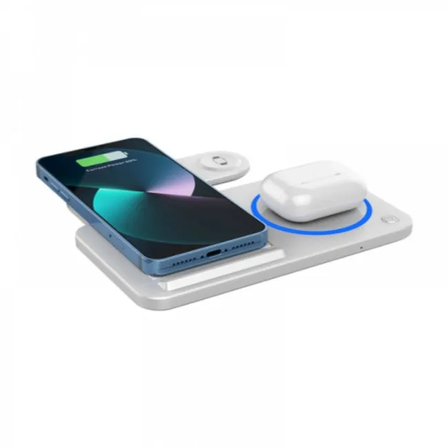 WiWU Wi-W020 15W 3 in 1 Foldable Wireless Charger