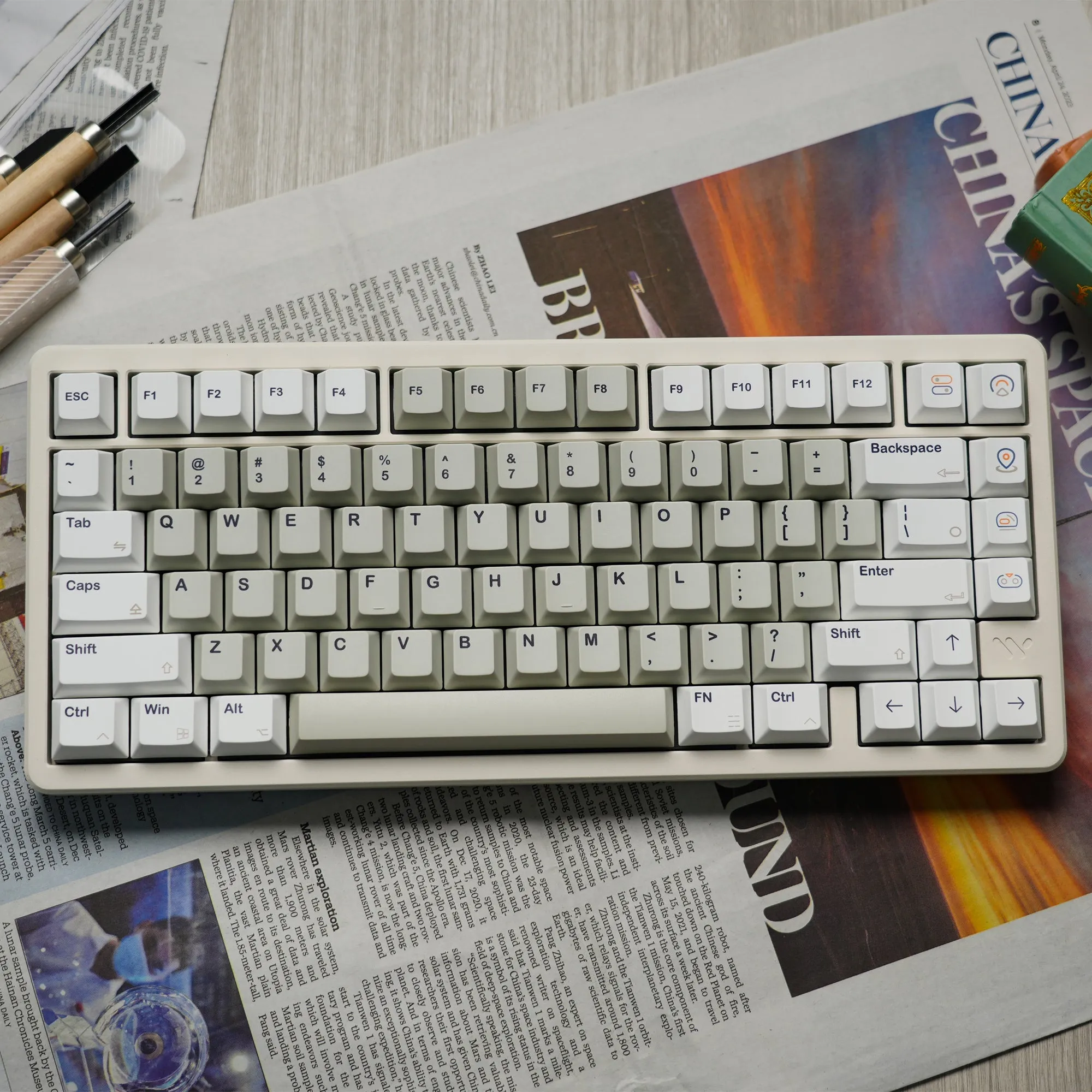 Womier Pioneer Cherry Profile Dye Sublimation PBT Keycap Set (141-Key)