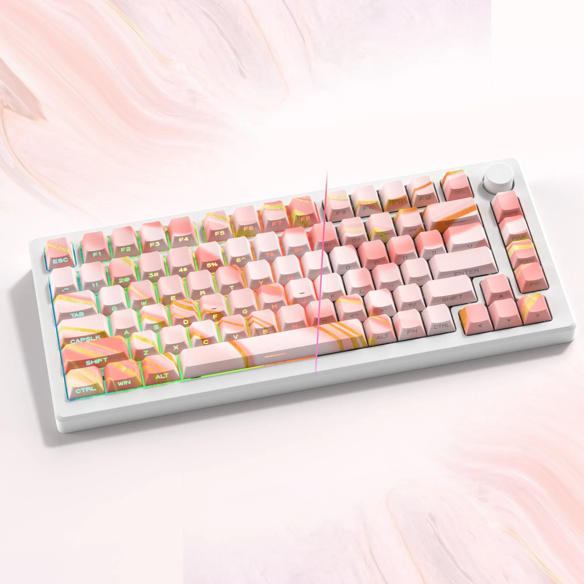 Womier Sparkles - Cherry Profile 131-Key Side-Printed Dye-Sub PBT Keycap Set