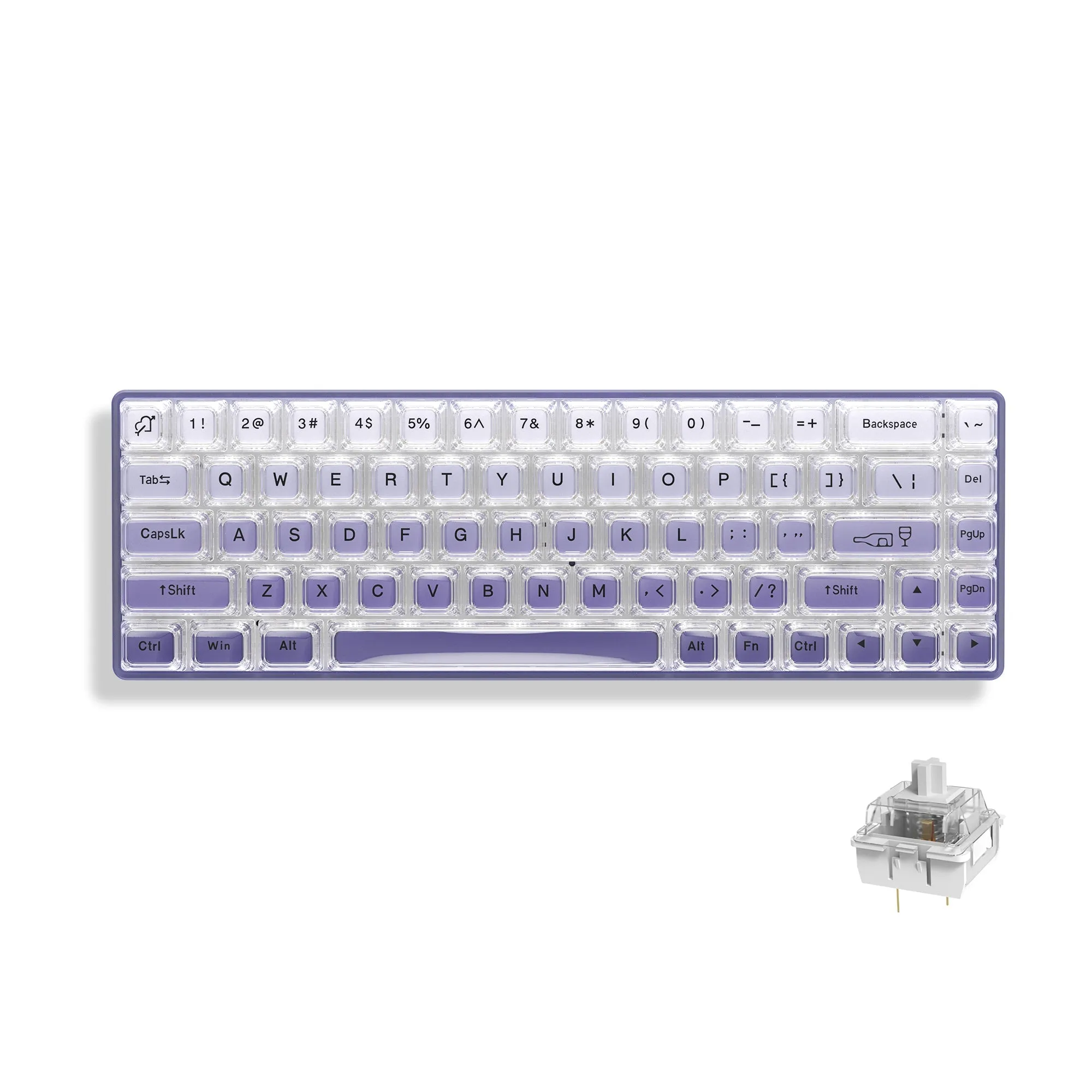 Womier WK68 Hot-swappable 68 Keys Wired Mechanical Keyboard