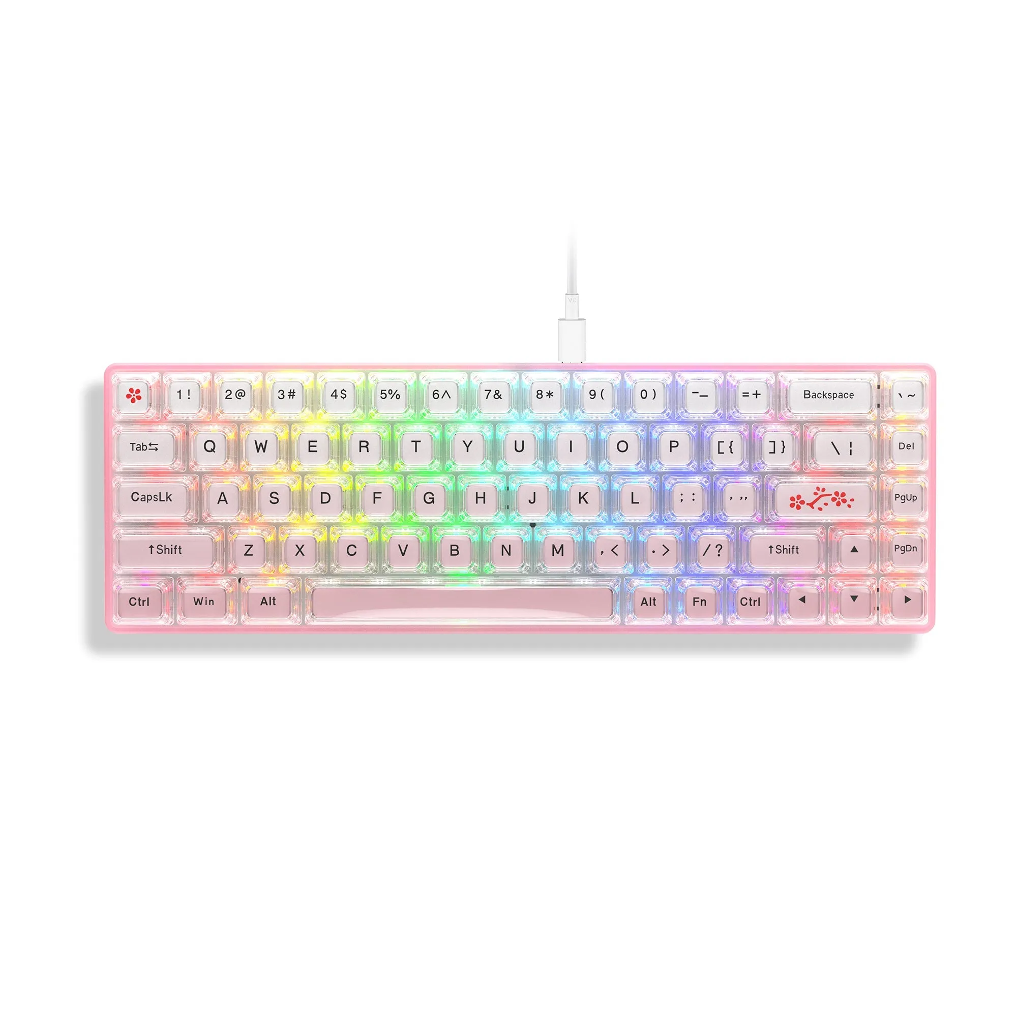 Womier WK68 Hot-swappable 68 Keys Wired Mechanical Keyboard