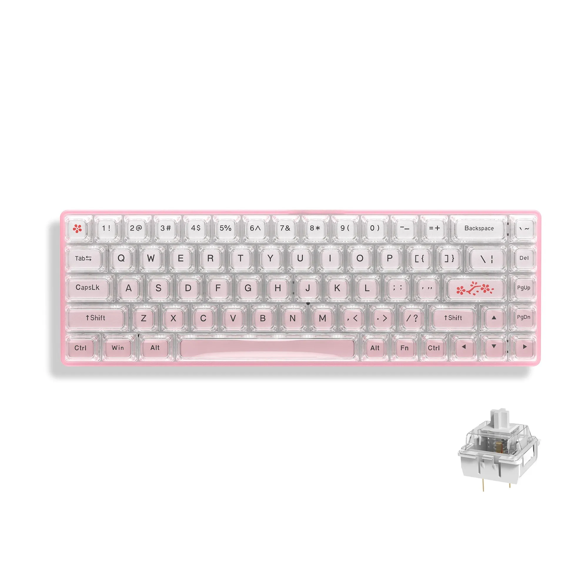 Womier WK68 Hot-swappable 68 Keys Wired Mechanical Keyboard