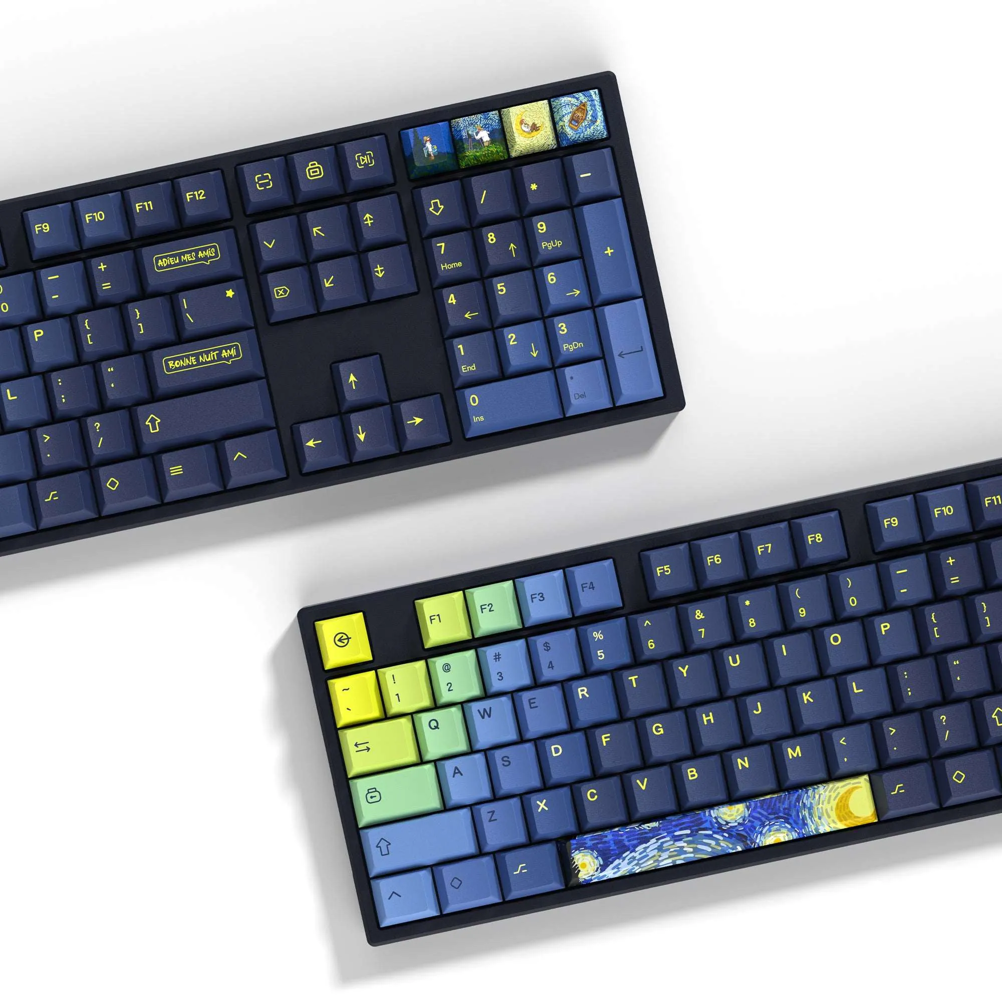 XVX The Starry Night Cherry Profile 131-Key Dye Sublimation PBT Keycap Set