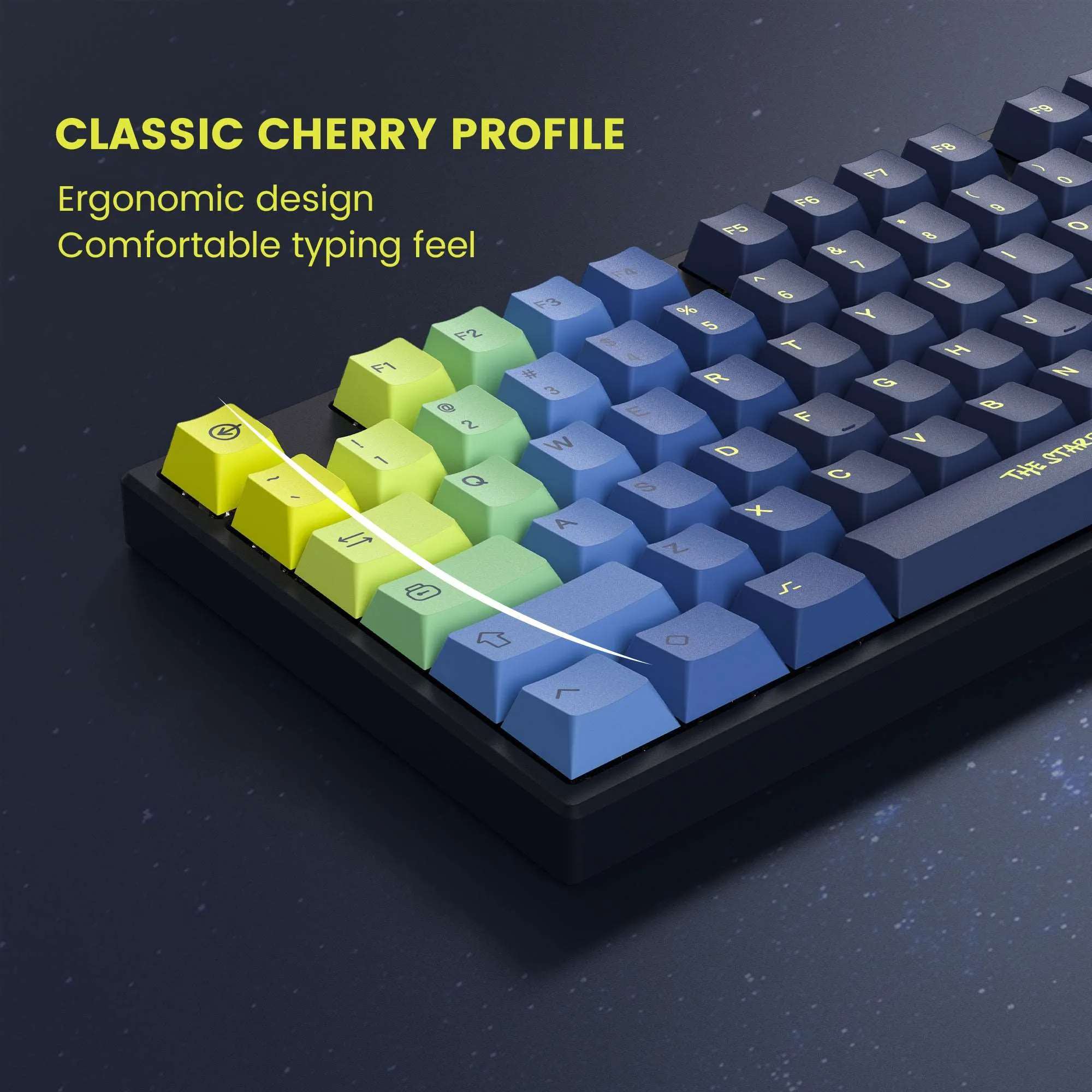 XVX The Starry Night Cherry Profile 131-Key Dye Sublimation PBT Keycap Set