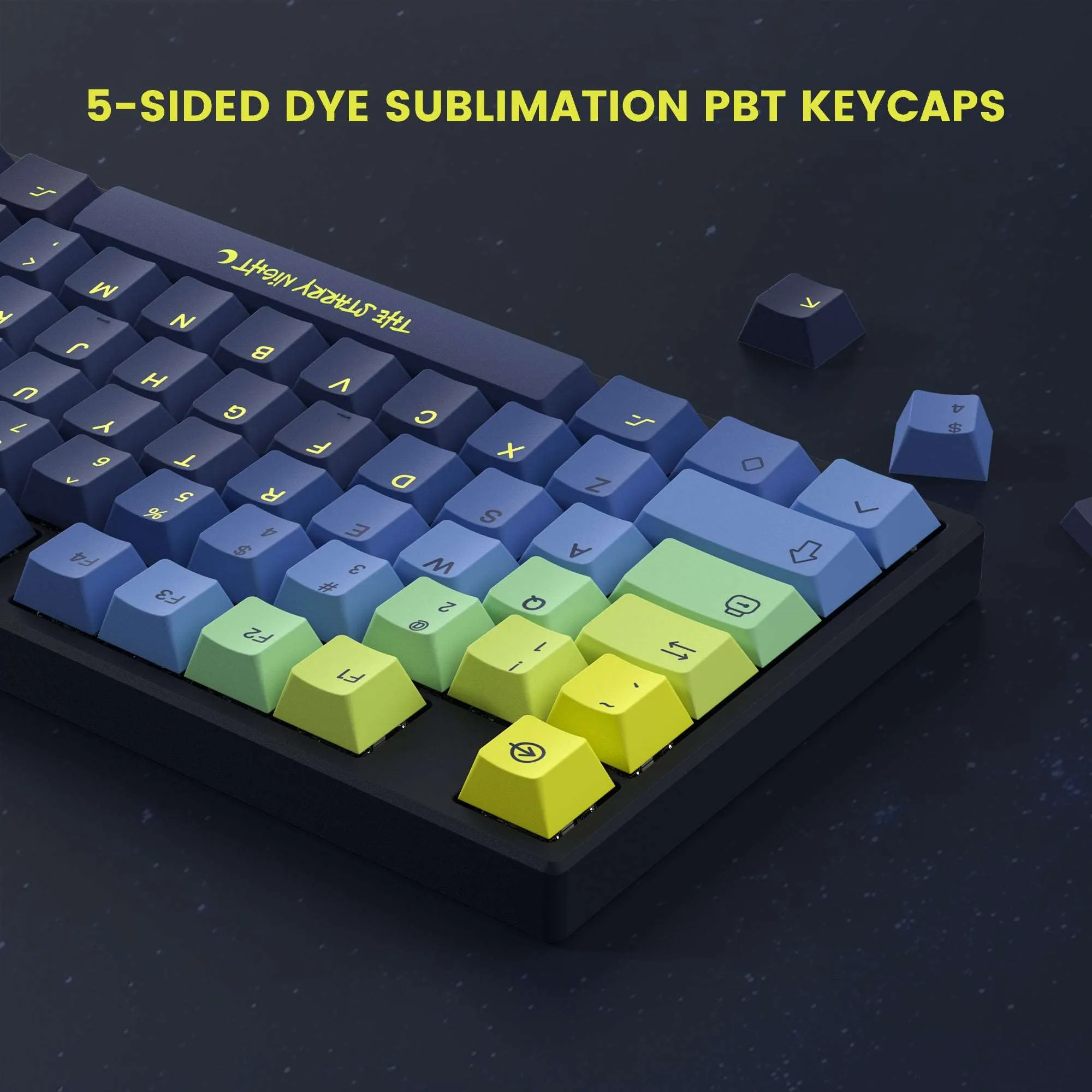 XVX The Starry Night Cherry Profile 131-Key Dye Sublimation PBT Keycap Set