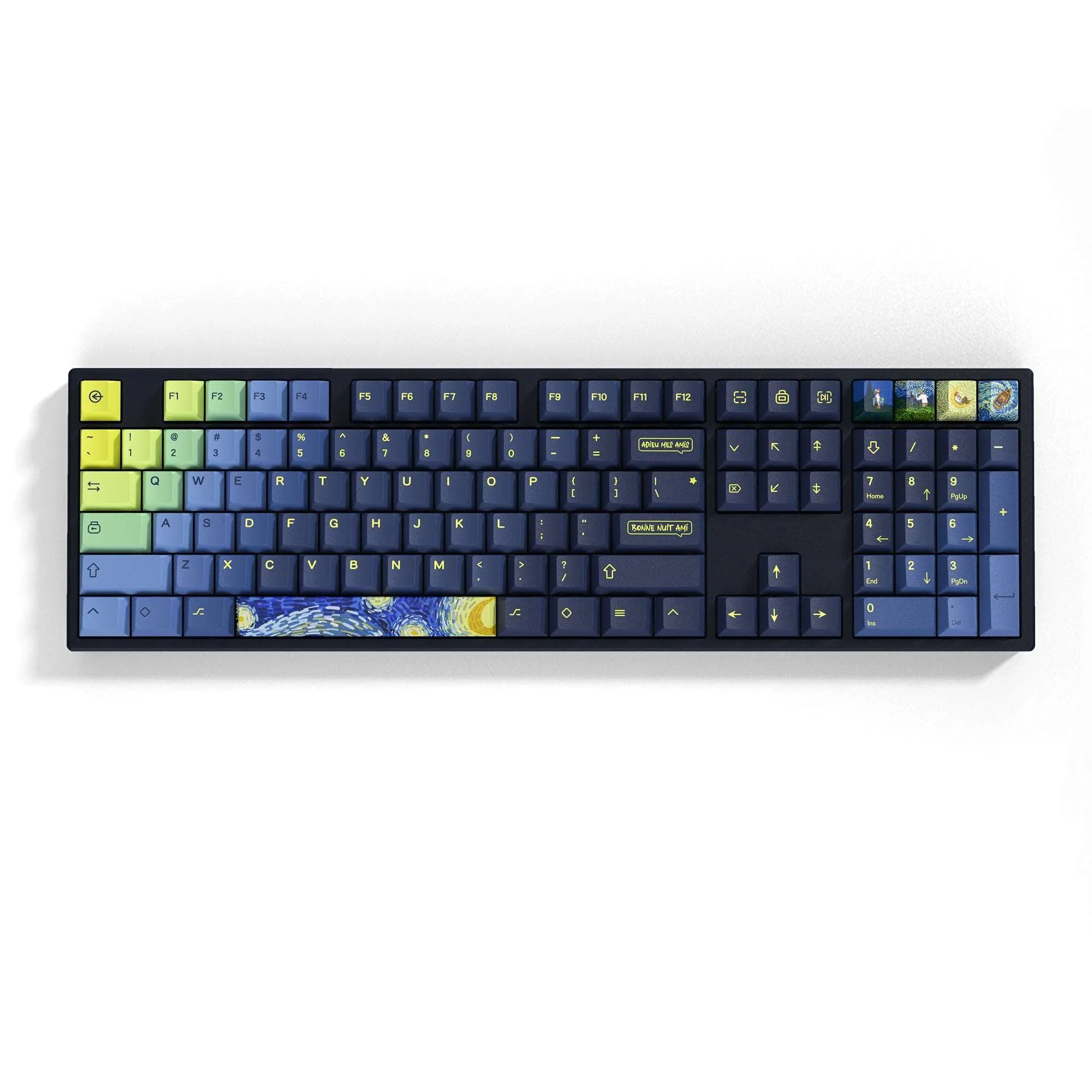 XVX The Starry Night Cherry Profile 131-Key Dye Sublimation PBT Keycap Set